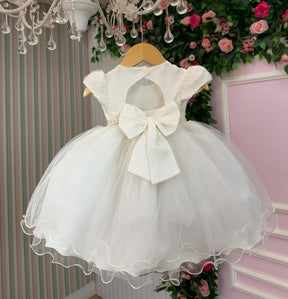 Vestido Menina Bonita Bebe Ana Livia Off - Leveza e Elegância para Meninas | Bebeloo Kids