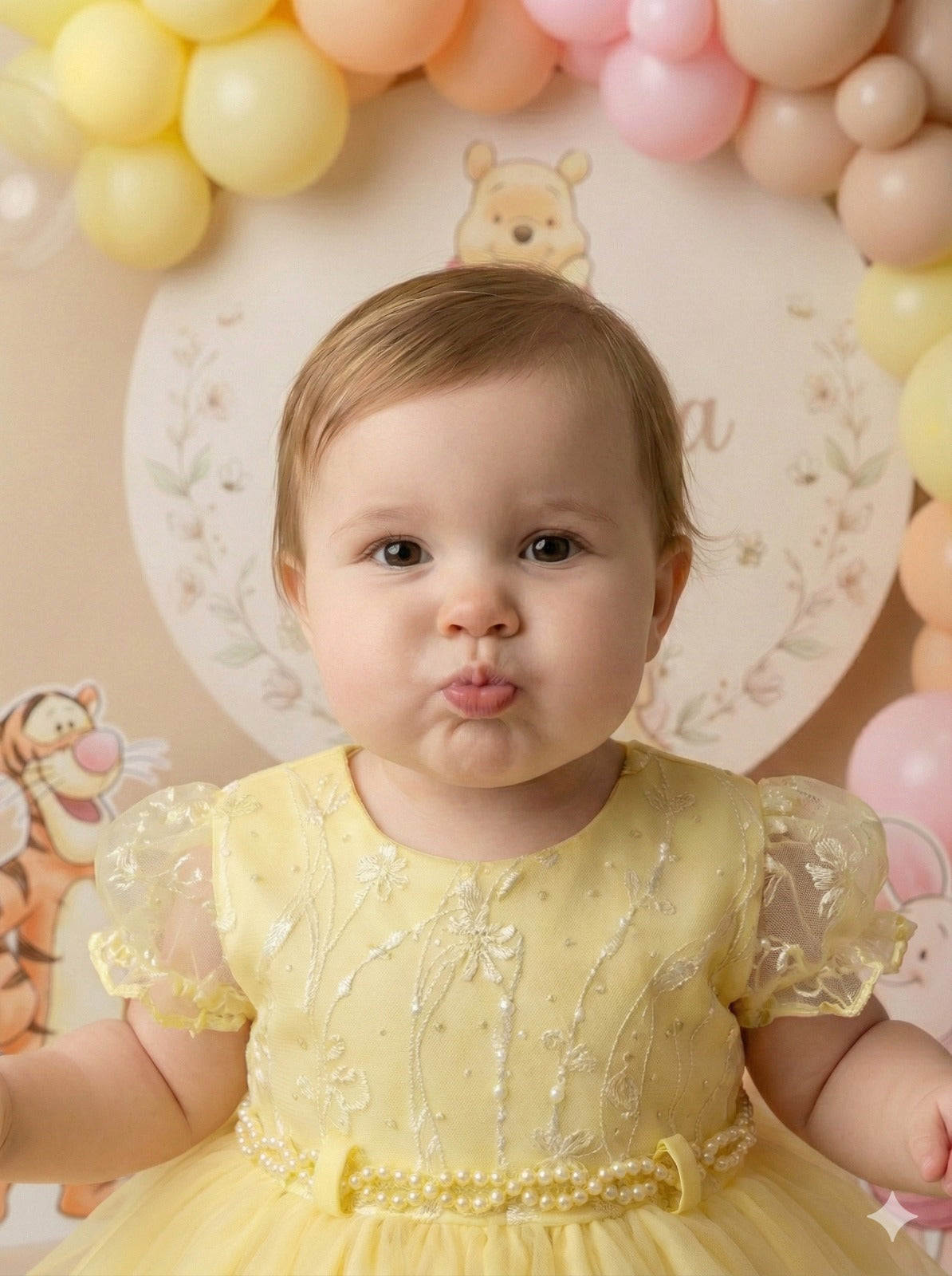 Vestido Menina Bonita Bebe Ana Sofia Amarelo - Leveza e Elegância para Meninas | Bebeloo Kids