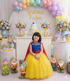 Fantasia Princesa Branca de Neve Modelo 2 - Qualidade e Cuidado para os Pequenos | Bebeloo Kids