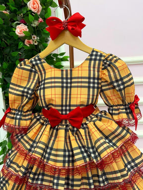 Vestido Junino Banana Club Encanto Caipira - Leveza e Elegância para Meninas | Bebeloo Kids
