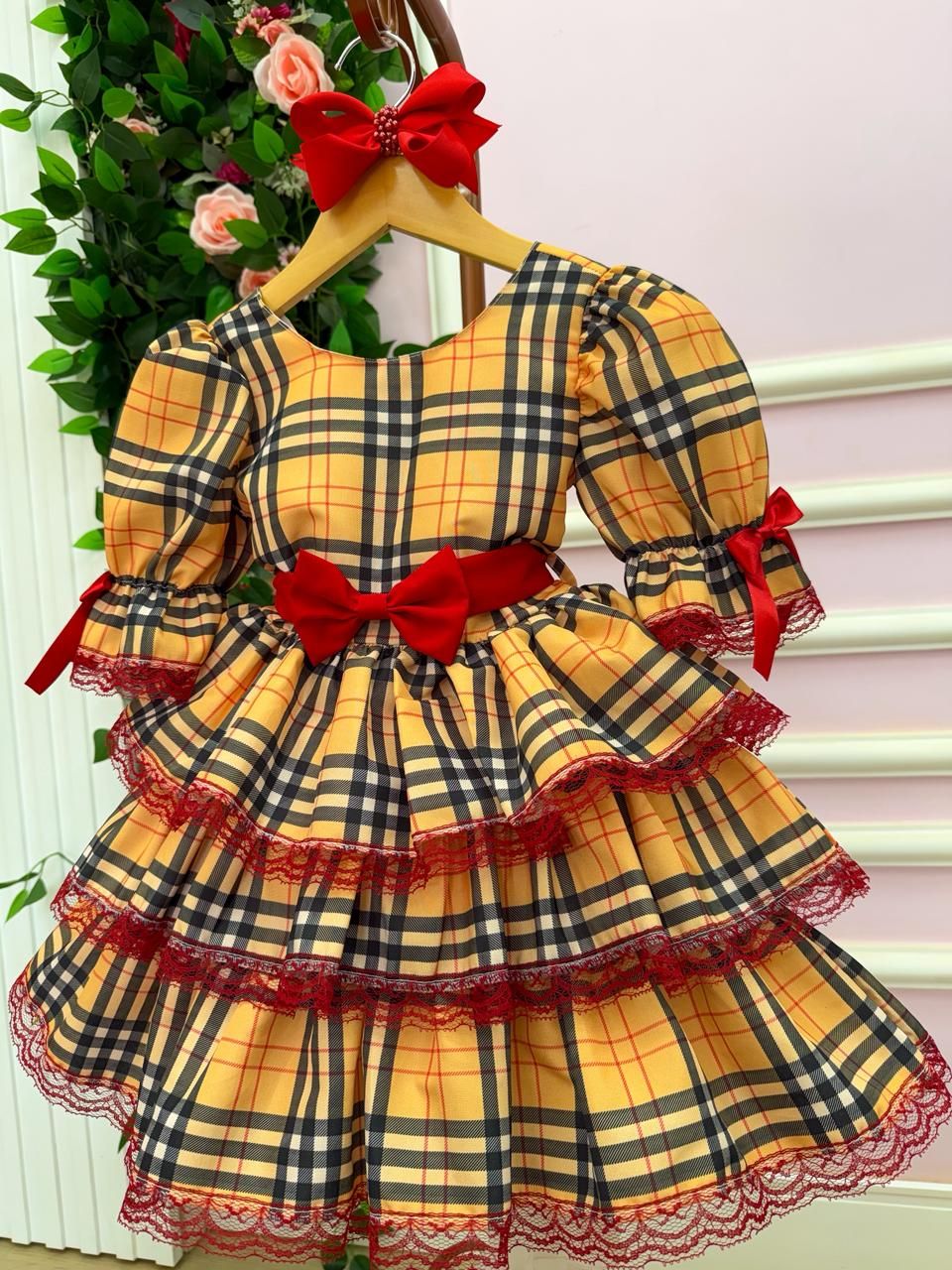 Vestido Junino Banana Club Encanto Caipira - Leveza e Elegância para Meninas | Bebeloo Kids