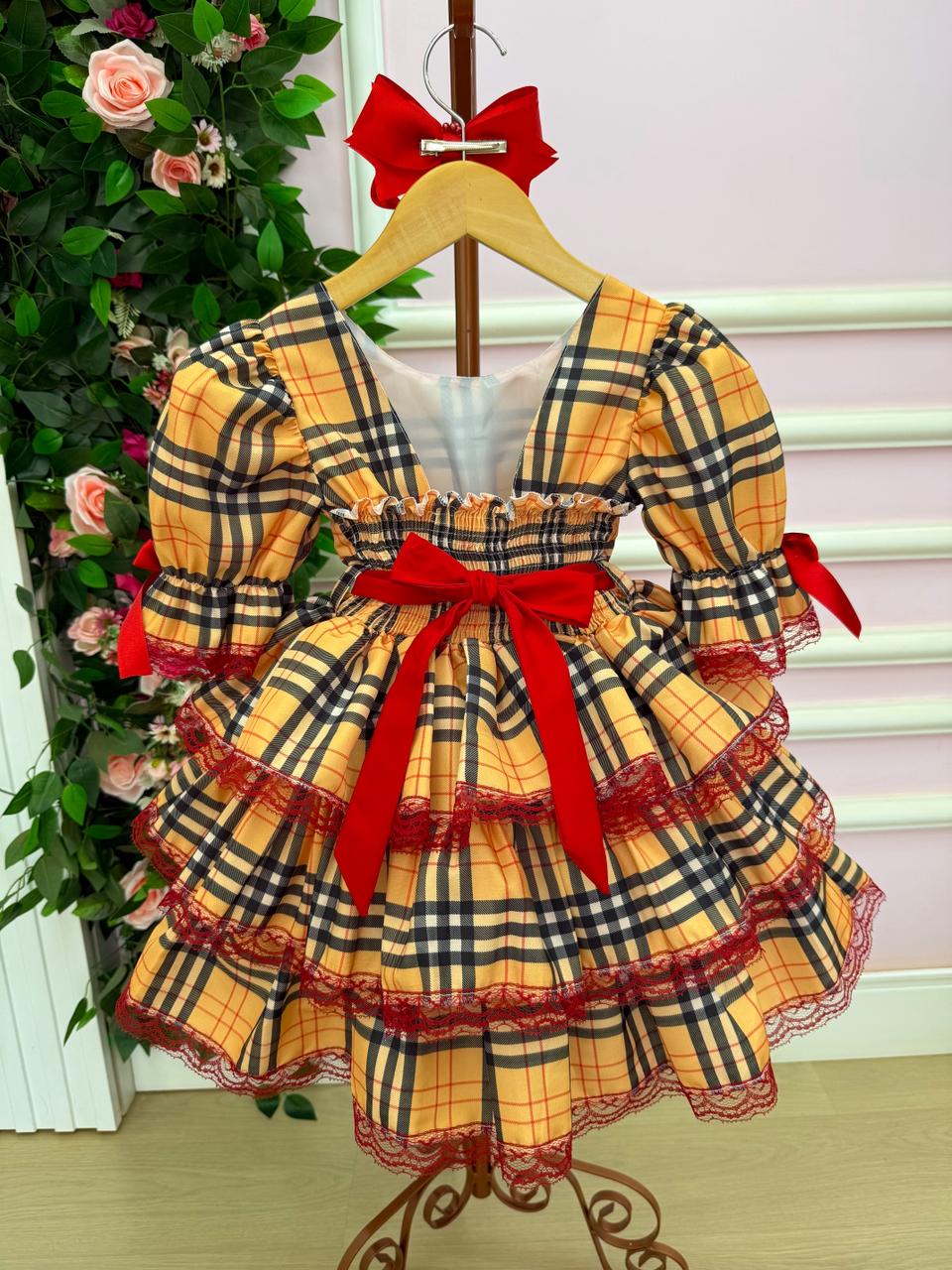 Vestido Junino Banana Club Encanto Caipira - Leveza e Elegância para Meninas | Bebeloo Kids
