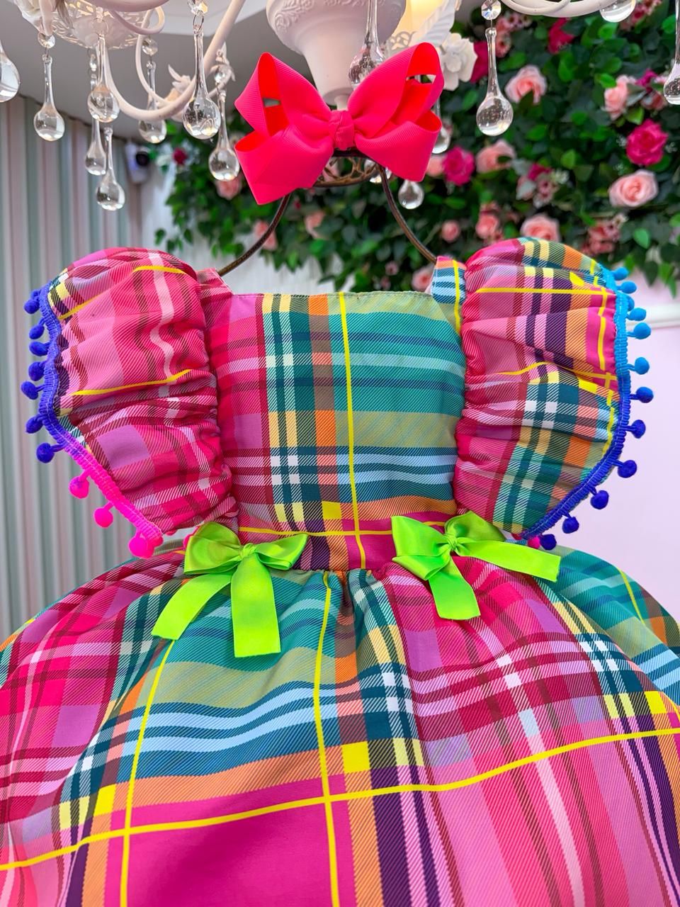 Vestido Junino Banana Club Luxo Quermesse do Encanto - Leveza e Elegância para Meninas | Bebeloo Kids
