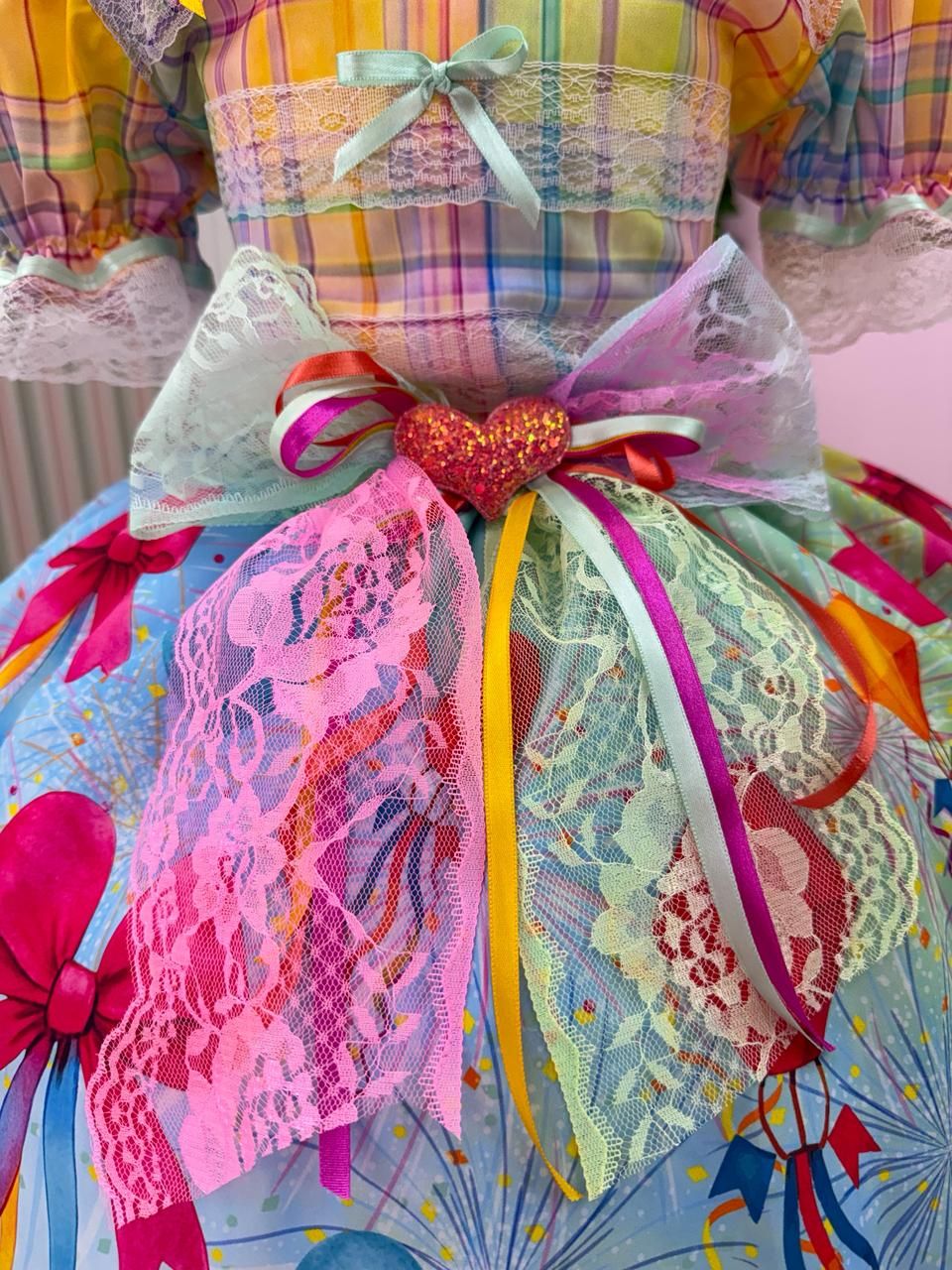 Vestido Marie Junino Luxo Balão Encantado - Leveza e Elegância para Meninas | Bebeloo Kids