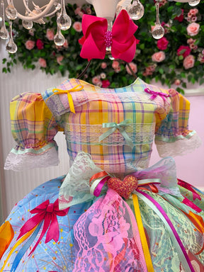 Vestido Marie Junino Luxo Balão Encantado - Leveza e Elegância para Meninas | Bebeloo Kids