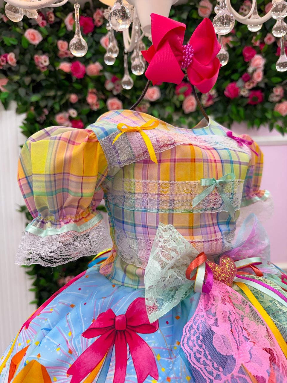 Vestido Marie Junino Luxo Balão Encantado - Leveza e Elegância para Meninas | Bebeloo Kids