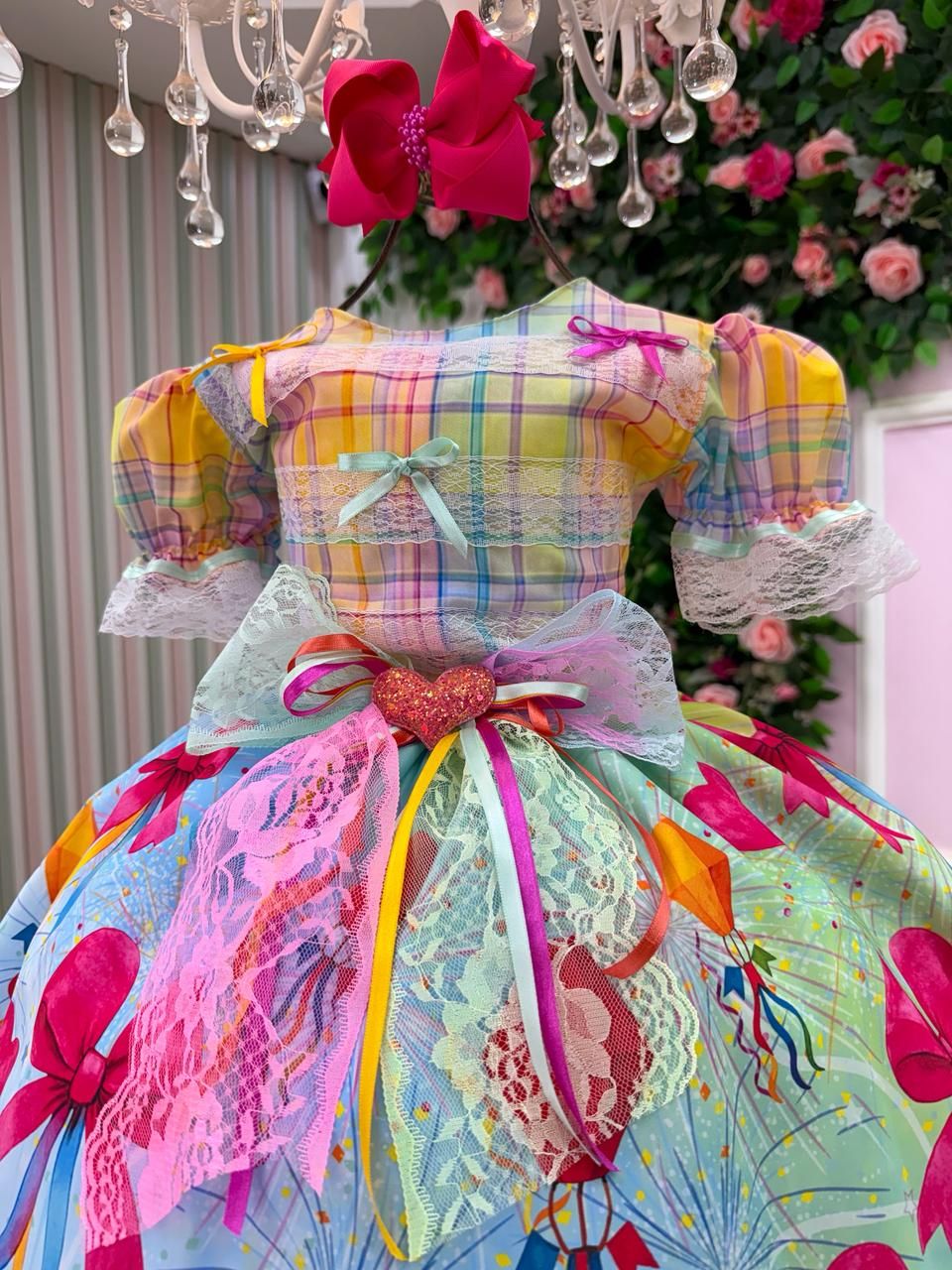 Vestido Marie Junino Luxo Balão Encantado - Leveza e Elegância para Meninas | Bebeloo Kids