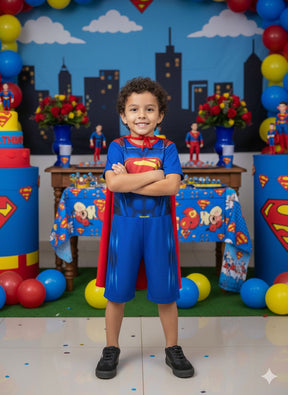 Fantasia Super Homem Modelo 1 - Qualidade e Cuidado para os Pequenos | Bebeloo Kids