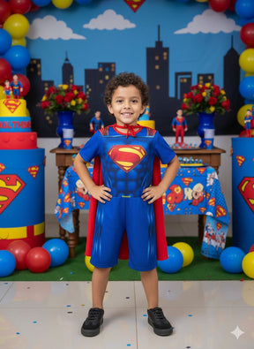 Fantasia Super Homem Modelo 1 - Qualidade e Cuidado para os Pequenos | Bebeloo Kids