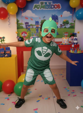 Fantasia Lagartixo PJ Masks - Diversão e Encanto para Brincar | Bebeloo Kids