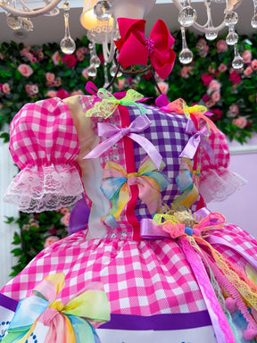 Vestido Marie Junino Laço da Alegria - Toque Delicado para Completar o Visual | Bebeloo Kids