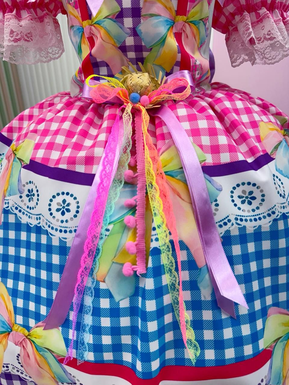Vestido Marie Junino Laço da Alegria - Toque Delicado para Completar o Visual | Bebeloo Kids