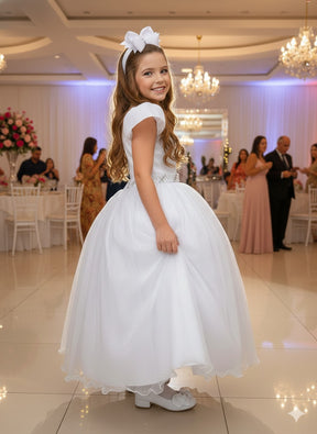 Vestido Marie Longo Heloisa Branco - Leveza e Elegância para Meninas | Bebeloo Kids