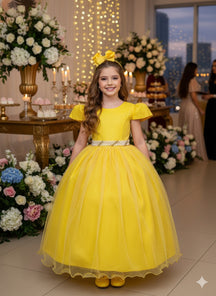 Vestido Marie Longo Heloisa Amarelo (VESTMRLNGHLAMLL)