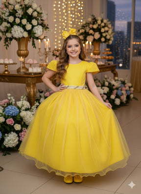 Vestido Marie Longo Heloisa Amarelo (VESTMRLNGHLAMLL)