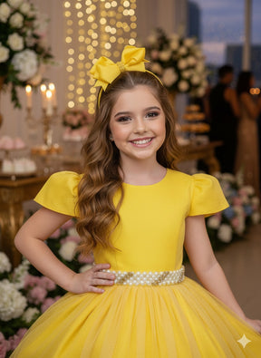 Vestido Marie Longo Heloisa Amarelo (VESTMRLNGHLAMLL)