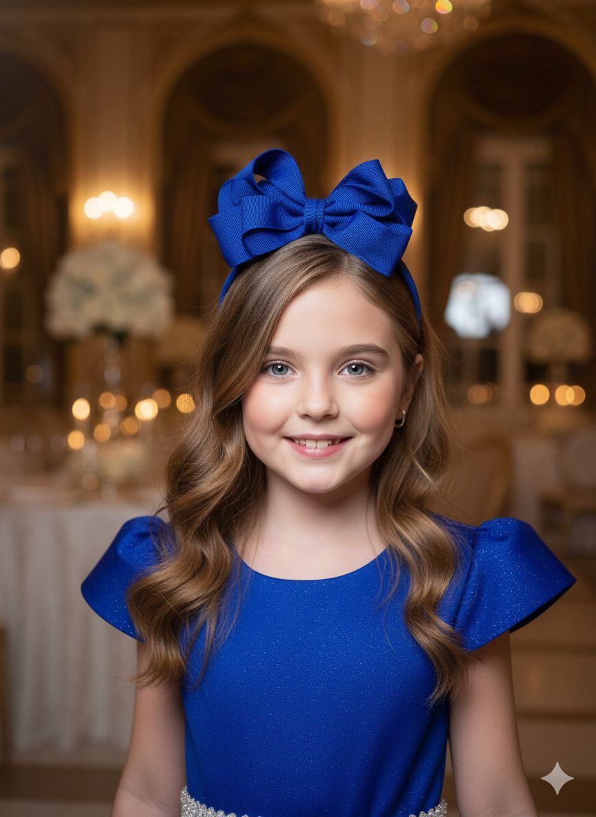 Vestido Marie Longo Heloisa Azul Royal - Leveza e Elegância para Meninas | Bebeloo Kids