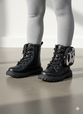 Bota\Coturno Nilqi Mimosa Preto - Qualidade e Cuidado para os Pequenos | Bebeloo Kids