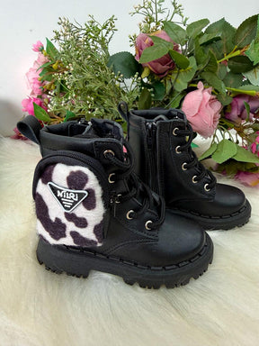 Bota\Coturno Nilqi Mimosa Preto - Qualidade e Cuidado para os Pequenos | Bebeloo Kids