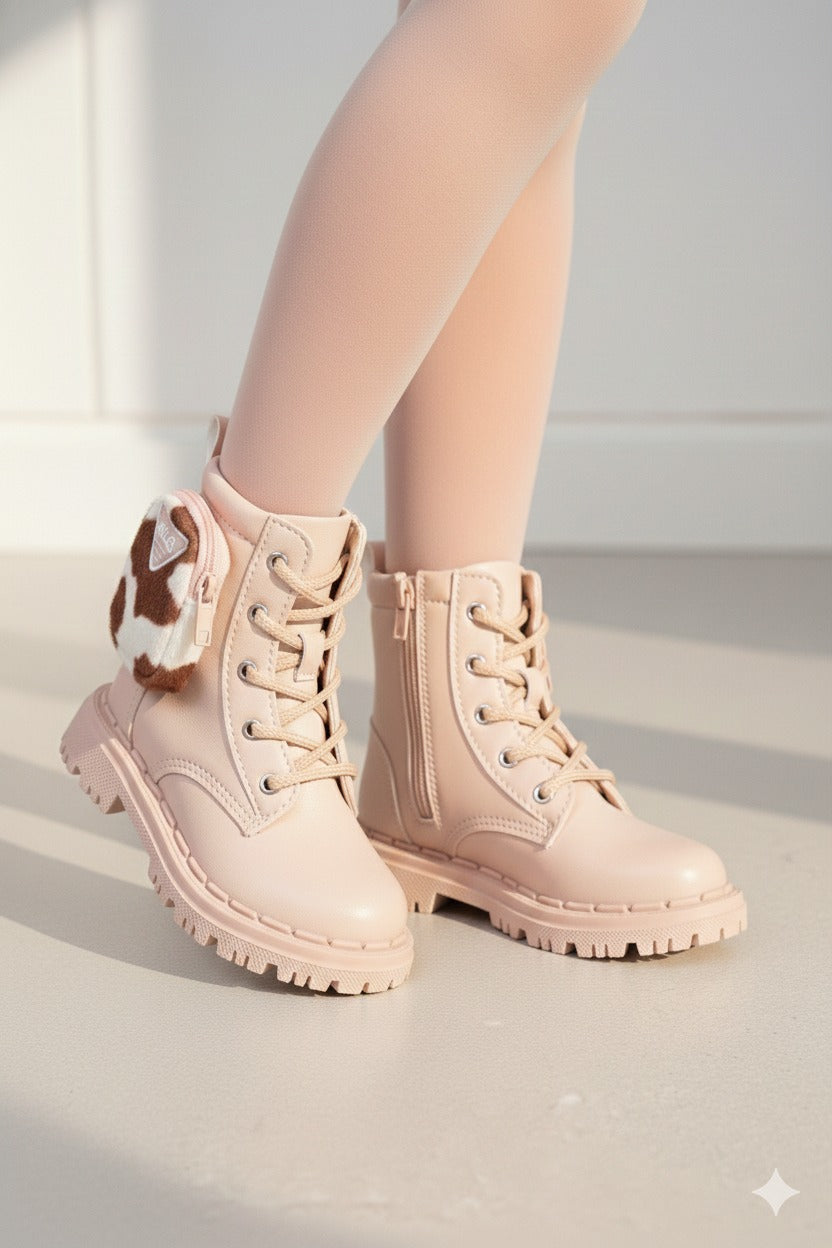 Bota\Coturno Nilqi Mimosa Rose - Qualidade e Cuidado para os Pequenos | Bebeloo Kids