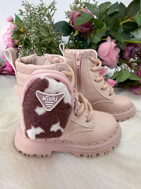 Bota\Coturno Nilqi Mimosa Rose - Qualidade e Cuidado para os Pequenos | Bebeloo Kids