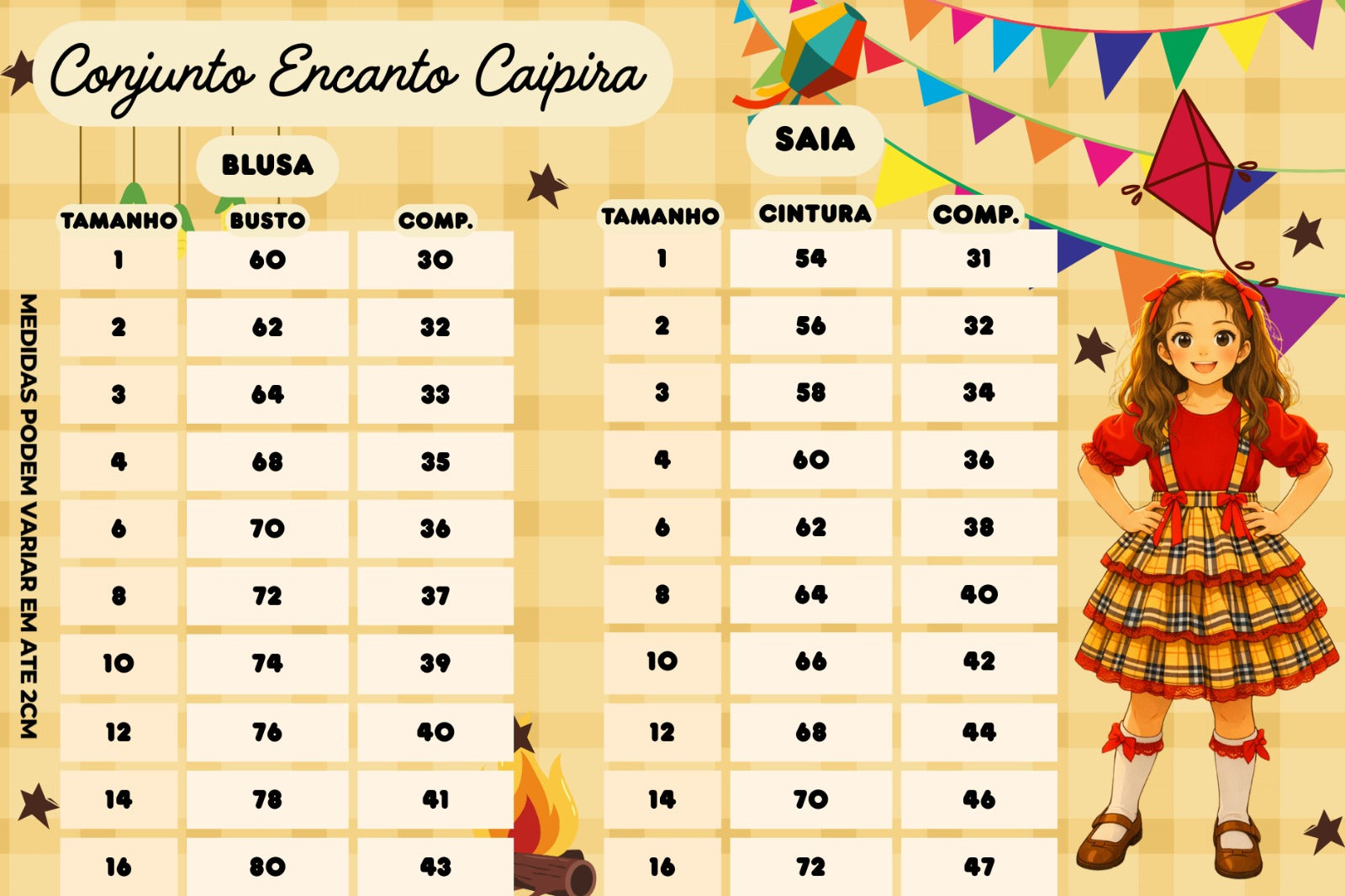 Conjunto Junino Banana Club Luxo Camisa Vermelha Encanto Caipira - Estilo Delicado para o Dia a Dia | Bebeloo Kids