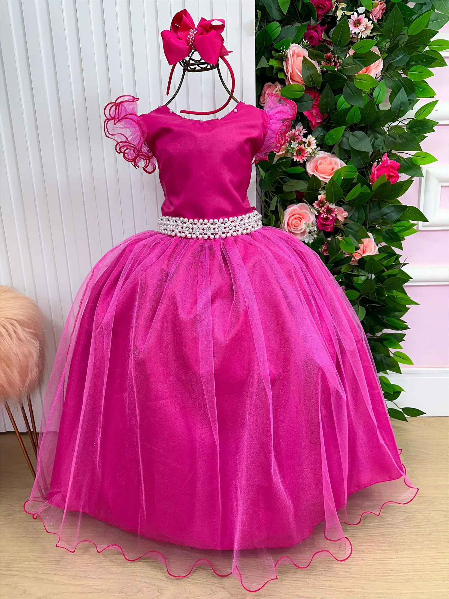 Vestido Marie Longo Amanda Pink - Leveza e Elegância para Meninas | Bebeloo Kids
