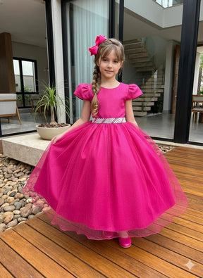 Vestido Marie Longo Heloisa Pink - Leveza e Elegância para Meninas | Bebeloo Kids