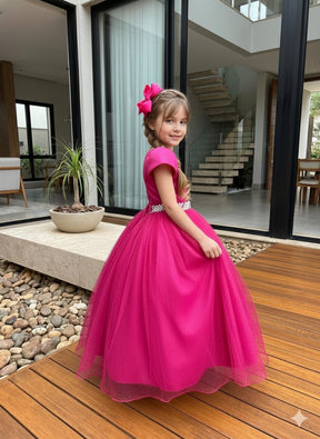 Vestido Marie Longo Heloisa Pink - Leveza e Elegância para Meninas | Bebeloo Kids