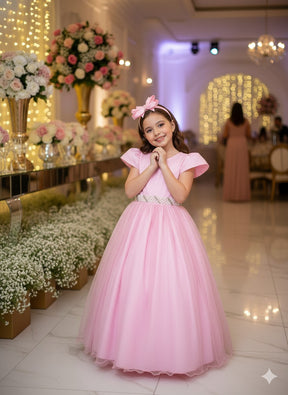 Vestido Marie Longo Heloisa Rosa Bebe - Leveza e Elegância para Meninas | Bebeloo Kids