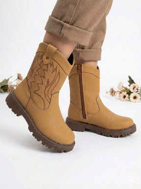 Bota Texana Nilqi Country Mostarda - Qualidade e Cuidado para os Pequenos | Bebeloo Kids