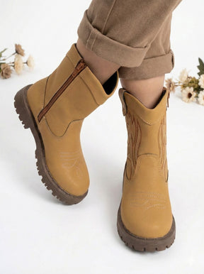 Bota Texana Nilqi Country Mostarda - Qualidade e Cuidado para os Pequenos | Bebeloo Kids