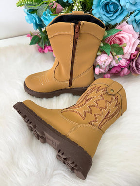Bota Texana Nilqi Country Mostarda - Qualidade e Cuidado para os Pequenos | Bebeloo Kids