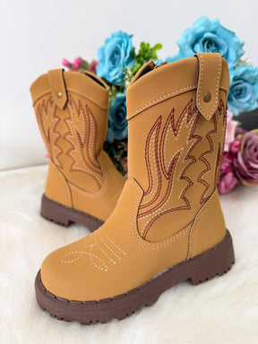 Bota Texana Nilqi Country Mostarda - Qualidade e Cuidado para os Pequenos | Bebeloo Kids