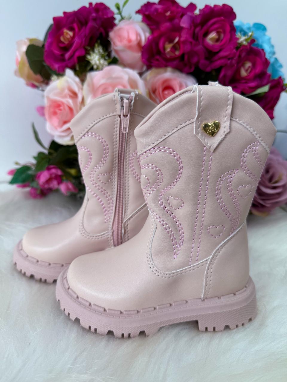 Bota\Coturno Nilqi Bella Rose - Qualidade e Cuidado para os Pequenos | Bebeloo Kids