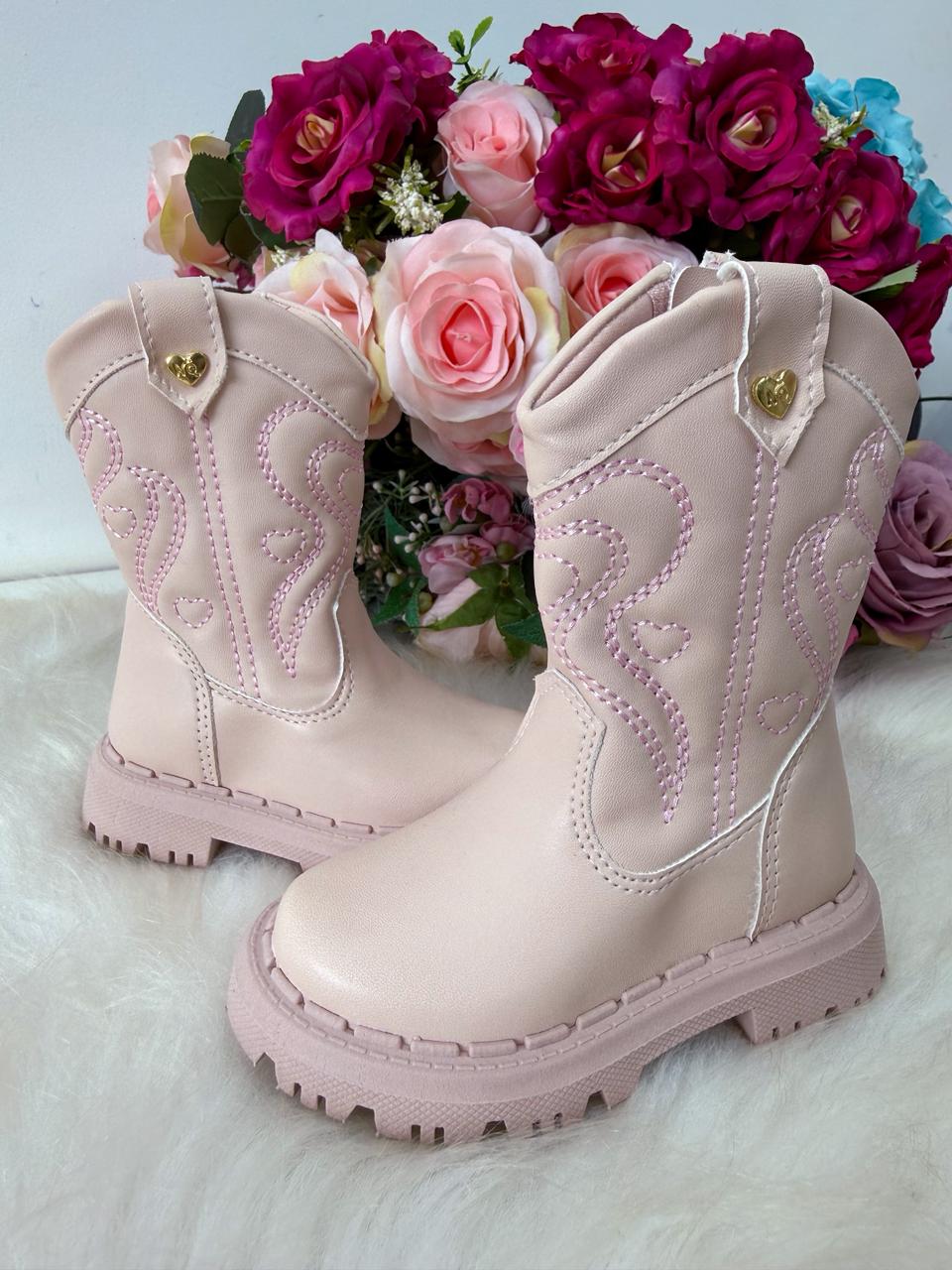 Bota\Coturno Nilqi Bella Rose - Qualidade e Cuidado para os Pequenos | Bebeloo Kids