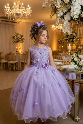 Vestido Juvenil Vila Lele Regata Flores Lilas - Leveza e Elegância para Meninas | Bebeloo Kids