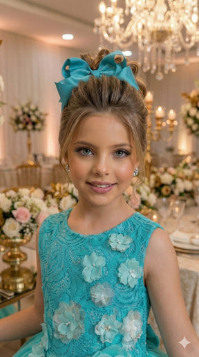 Vestido Juvenil Vila Lele Regata Flores Verde Tiffany - Leveza e Elegância para Meninas | Bebeloo Kids