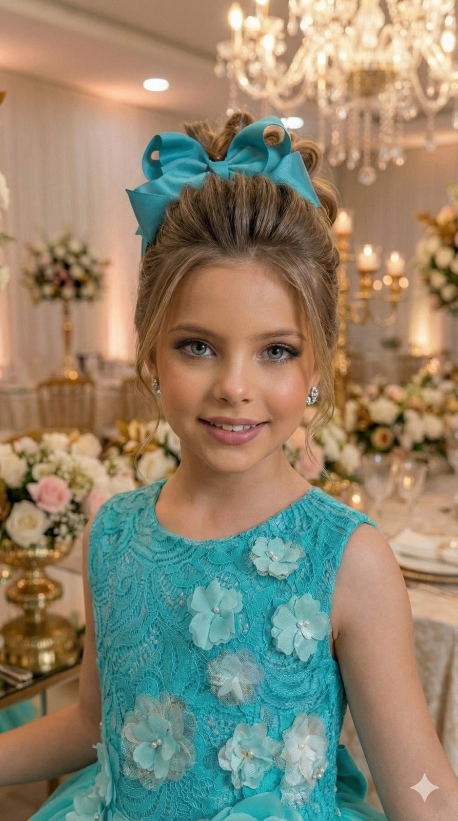 Vestido Juvenil Vila Lele Regata Flores Verde Tiffany - Leveza e Elegância para Meninas | Bebeloo Kids