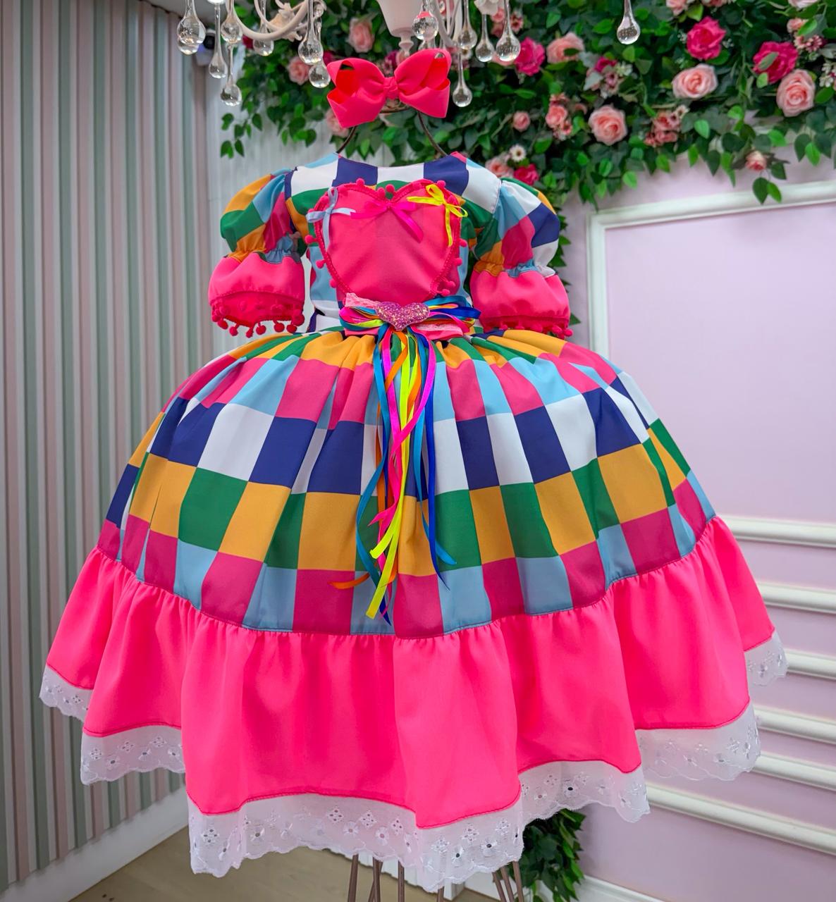 Vestido Marie Junino Quermesse do Interior - Leveza e Elegância para Meninas | Bebeloo Kids