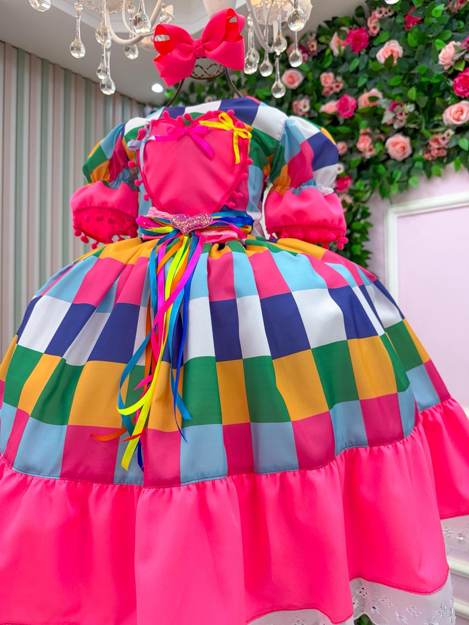 Vestido Marie Junino Quermesse do Interior - Leveza e Elegância para Meninas | Bebeloo Kids