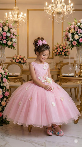 Vestido Juvenil Vila Lele Regata Flores Rosa Bebe - Leveza e Elegância para Meninas | Bebeloo Kids