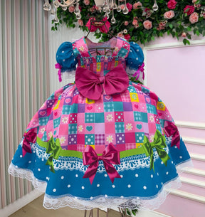Vestido Marie Junino Luxo Quermesse Luz do Interior - Leveza e Elegância para Meninas | Bebeloo Kids