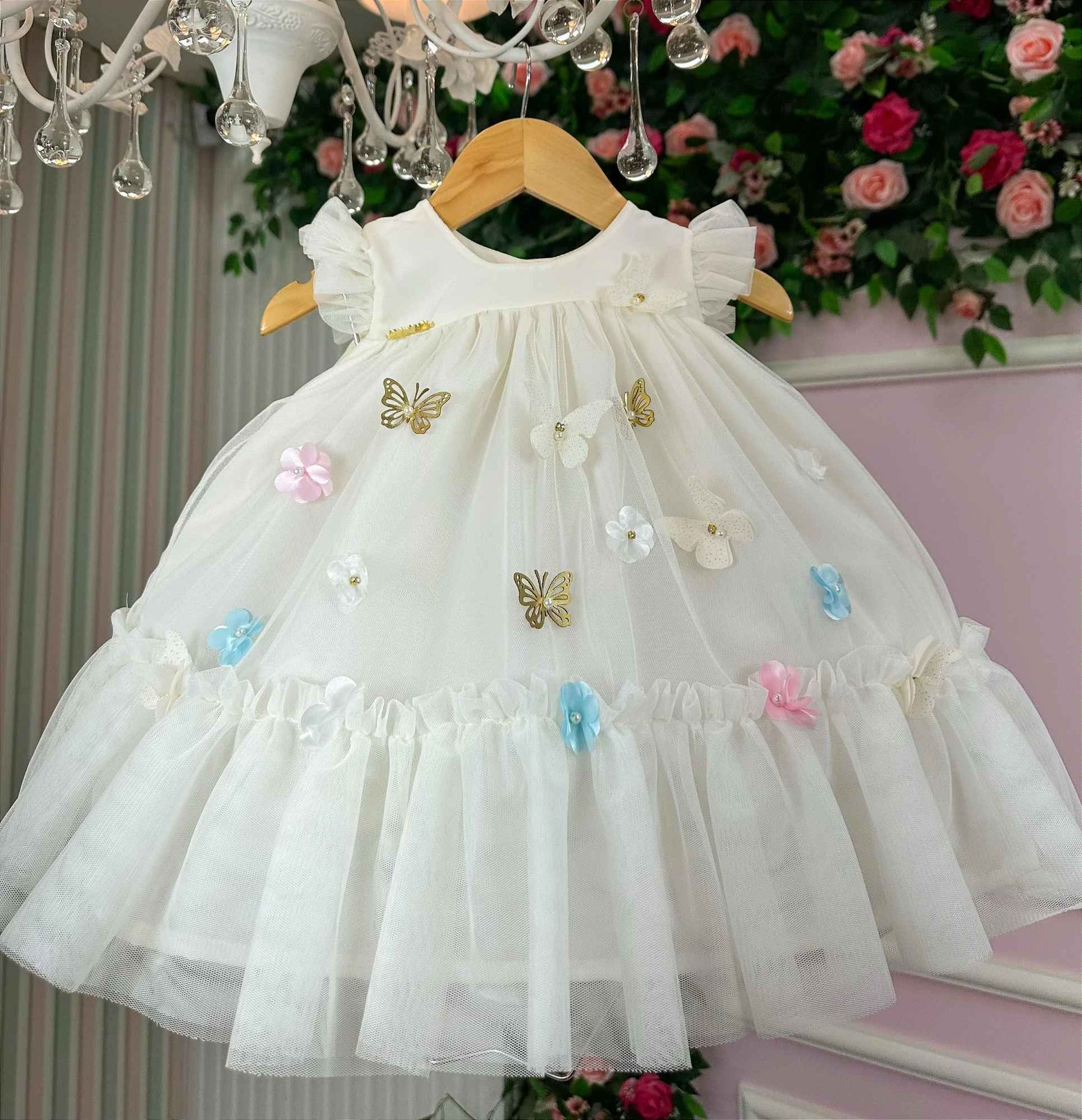 Vestido Vila Lele Jardim das Borboletas Baby Liz - Leveza e Elegância para Meninas | Bebeloo Kids