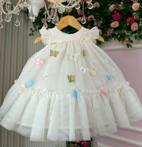 Vestido Vila Lele Jardim das Borboletas Baby Liz - Leveza e Elegância para Meninas | Bebeloo Kids