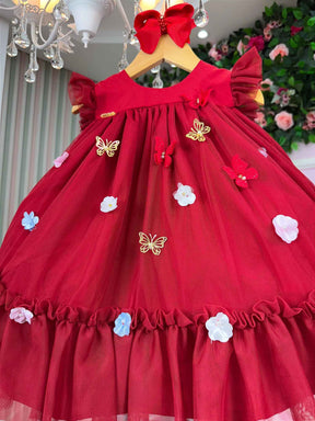 Vestido Vila Lele Jardim das Borboletas Baby Liz - Leveza e Elegância para Meninas | Bebeloo Kids