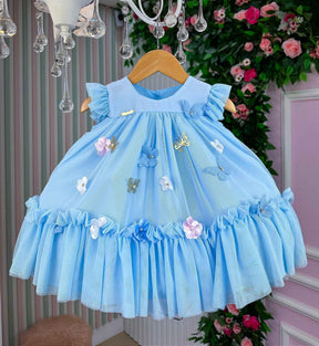 Vestido Vila Lele Jardim das Borboletas Baby Liz + Saiote - Leveza e Elegância para Meninas | Bebeloo Kids