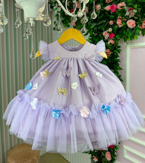 Vestido Vila Lele Jardim das Borboletas Baby Liz - Leveza e Elegância para Meninas | Bebeloo Kids