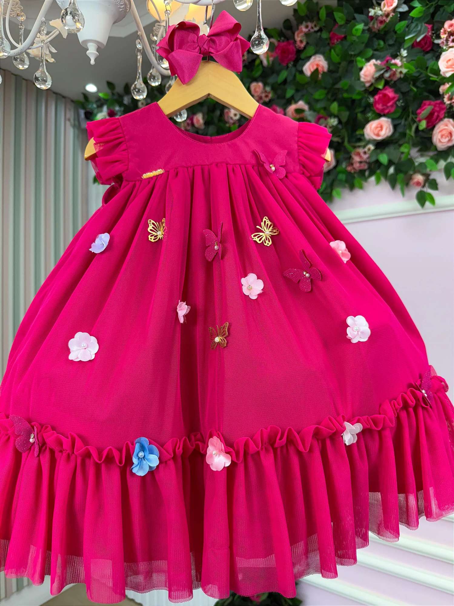 Vestido Vila Lele Jardim das Borboletas Baby Liz - Leveza e Elegância para Meninas | Bebeloo Kids