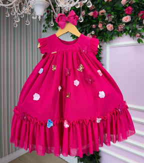 Vestido Vila Lele Jardim das Borboletas Baby Liz - Leveza e Elegância para Meninas | Bebeloo Kids